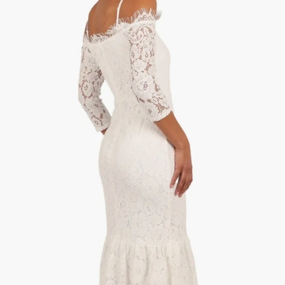 NWT Petal & Pup White Lace Long Sleeve Dress Size Small - Picture 4 of 12